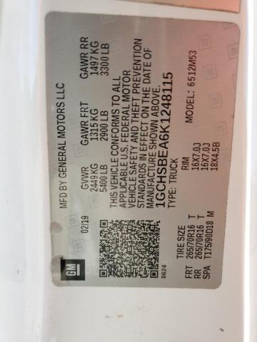 2019 CHEVROLET COLORADO - 1GCHSBEA6K1248115