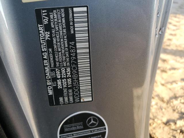 2012 MERCEDES-BENZ C 350 - WDDGJ5HB9CF794874