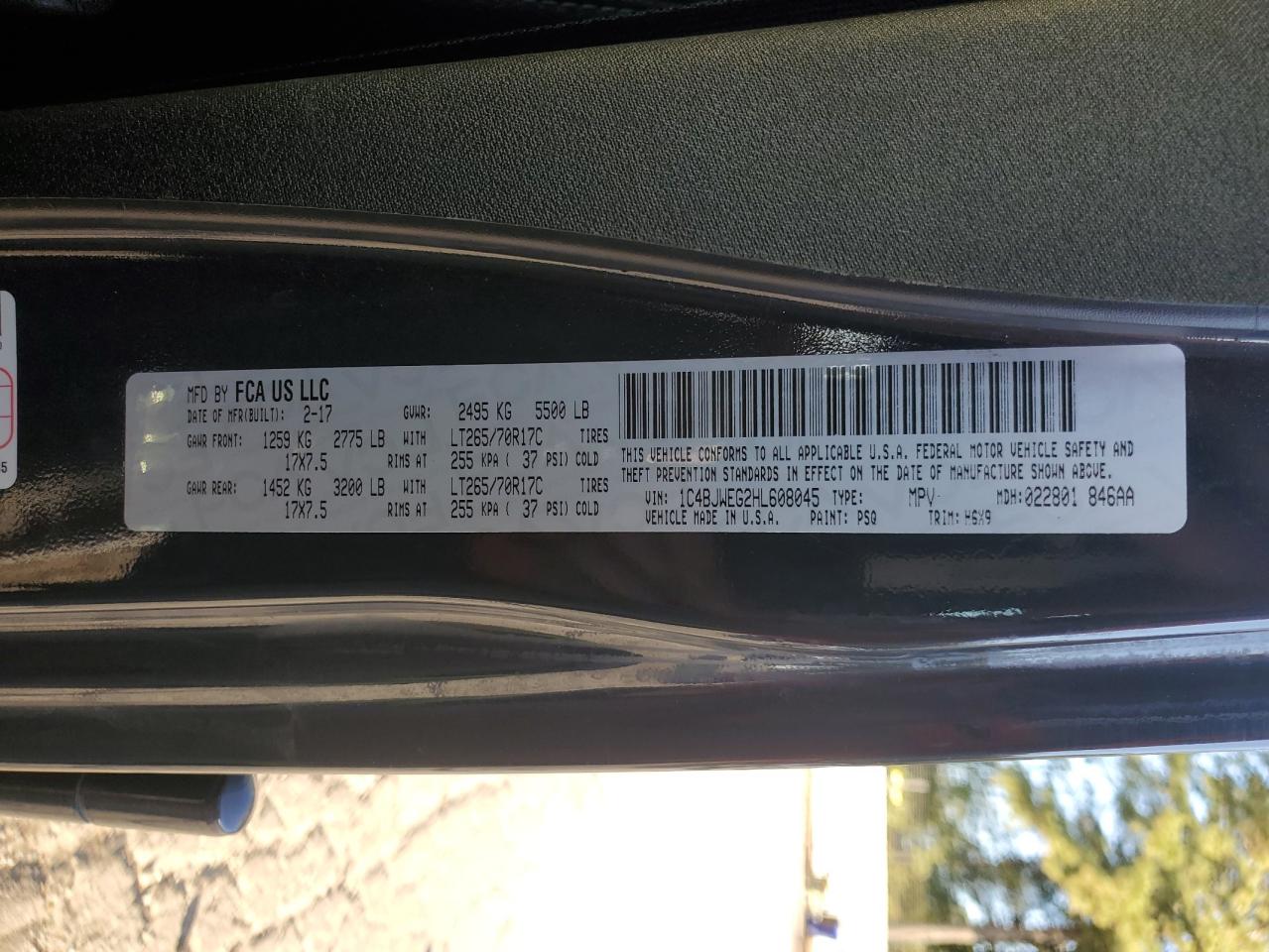 JEEP WRANGLER SAHARA