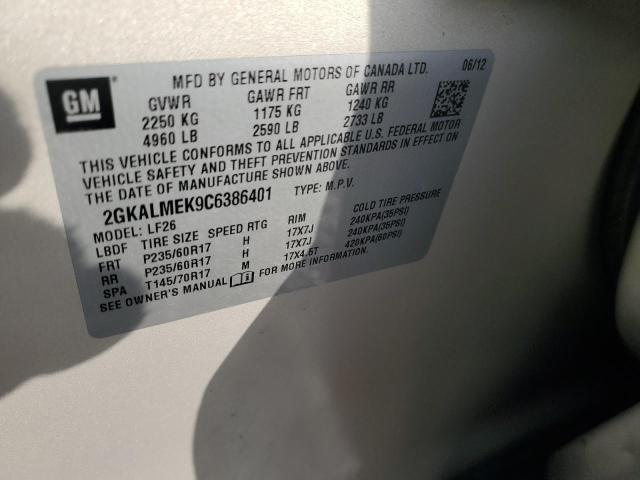 2012 GMC TERRAIN SL - 2GKALMEK9C6386401