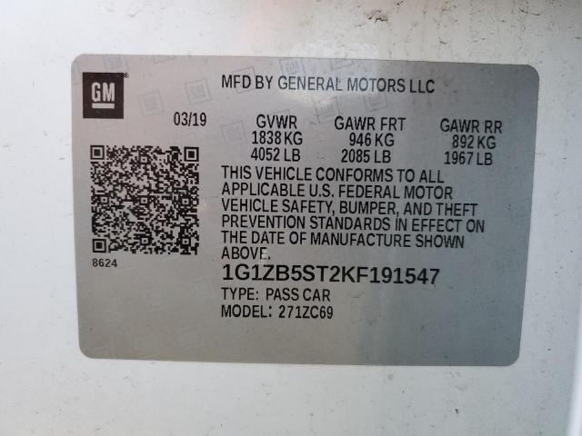 2019 CHEVROLET MALIBU LS #3256601453