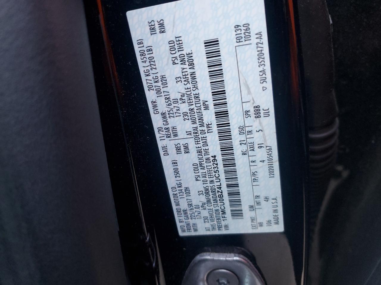 FORD ESCAPE SE SPORT