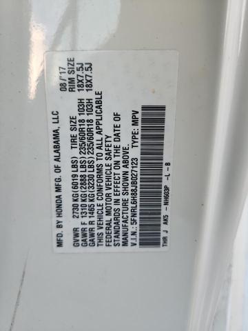 2018 HONDA ODYSSEY TOURING #3293436429