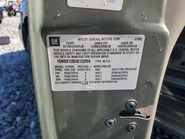 2004 CHEVROLET TRAILBLAZE #3312233540