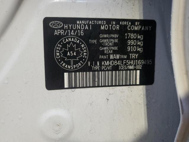 2017 HYUNDAI ELANTRA SE - KMHD84LF5HU169495