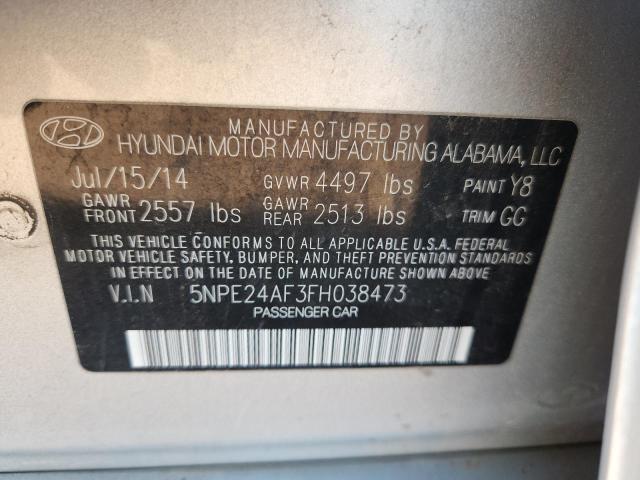 2015 HYUNDAI SONATA SE - 5NPE24AF3FH038473