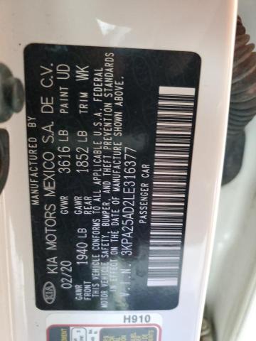 2020 KIA RIO LX #3282590894