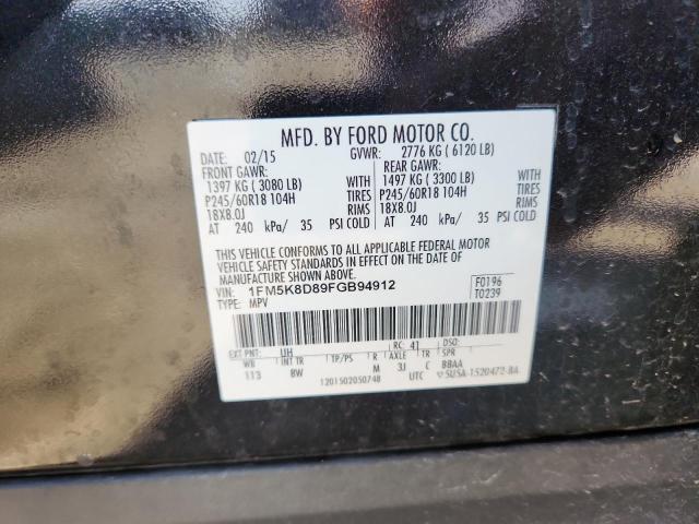 2015 FORD EXPLORER X - 1FM5K8D89FGB94912