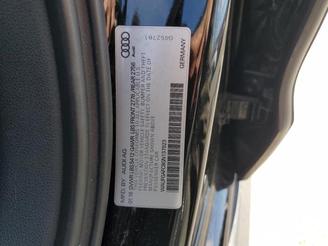 2016 AUDI A6 PREMIUM WAUFGAFC8GN137923