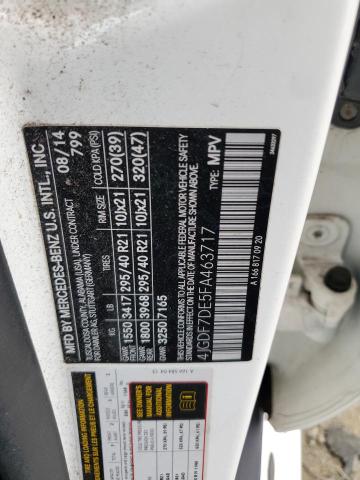 2015 MERCEDES-BENZ GL 550 4MA 4JGDF7DE5FA463717