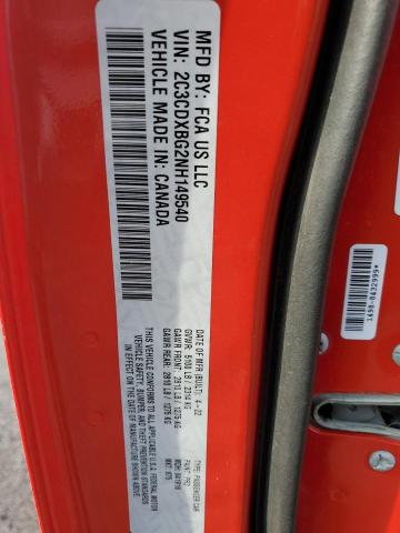 2022 DODGE CHARGER SX - 2C3CDXBG2NH149540