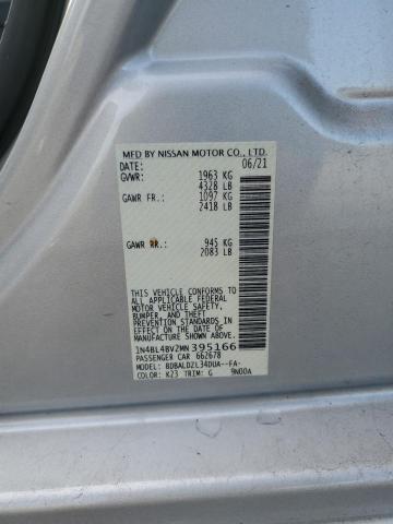 2021 NISSAN ALTIMA S - 1N4BL4BV2MN395166