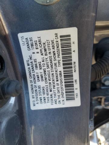 2016 HONDA CIVIC LX - 2HGFC2F57GH516864