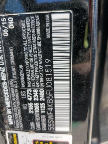 2015 MERCEDES-BENZ C 300 4MATIC 55SWF4KB5FU081519