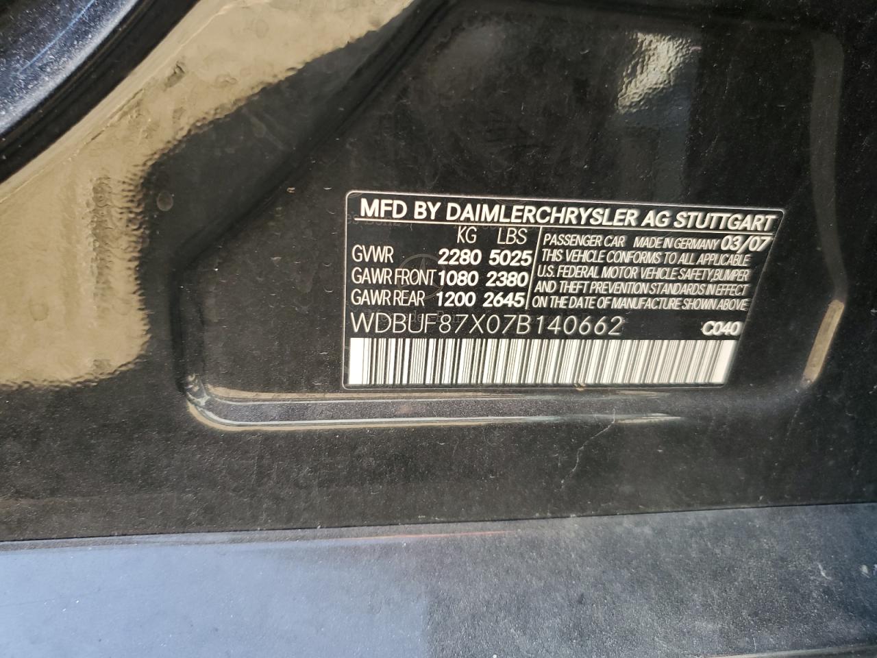 Lot #3291336172 2007 MERCEDES-BENZ E 350 4MAT