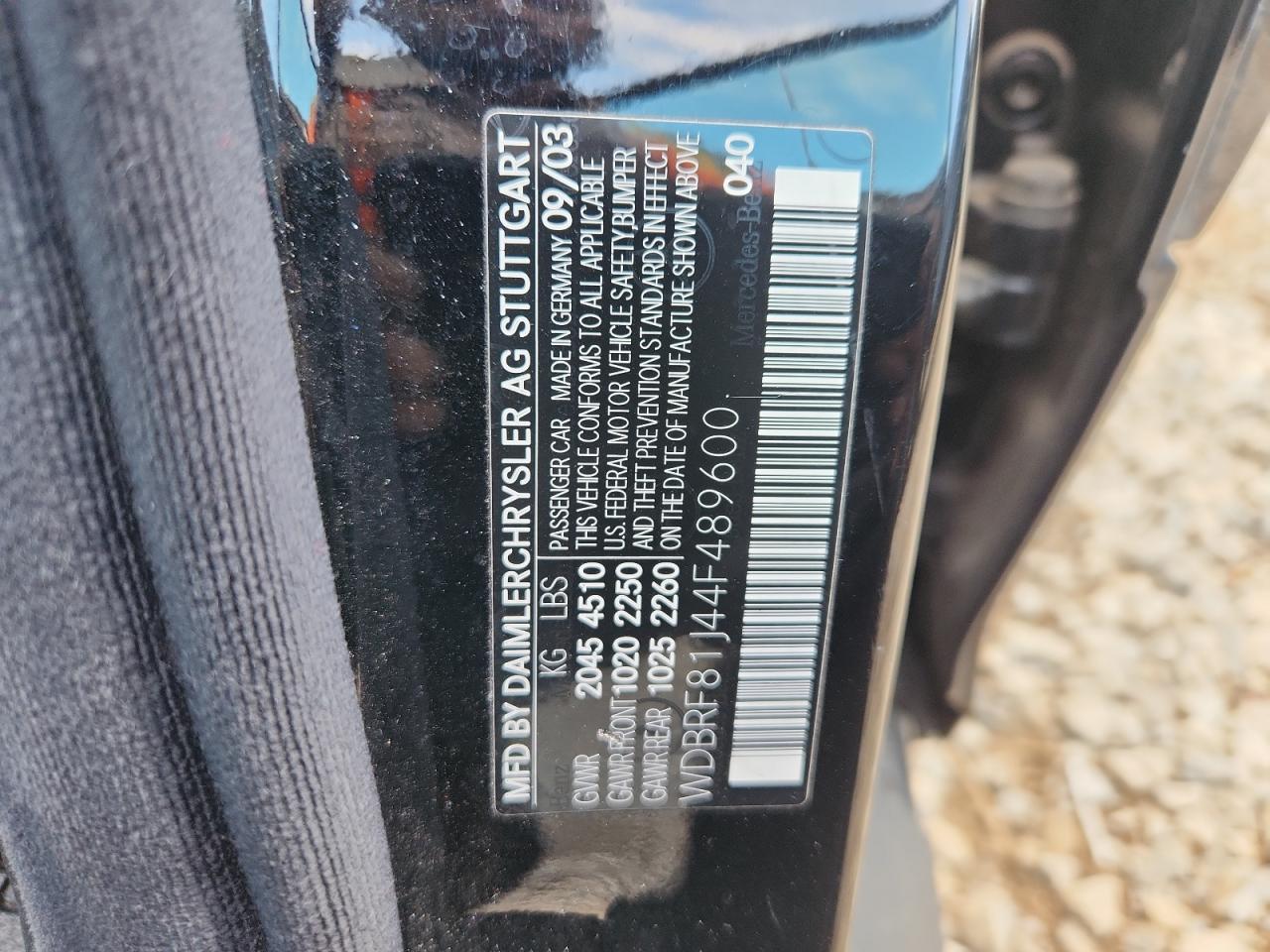 Lot #3287635019 2004 MERCEDES-BENZ C 240 4MATIC