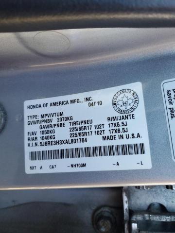 2010 HONDA CR-V LX - 5J6RE3H3XAL801764