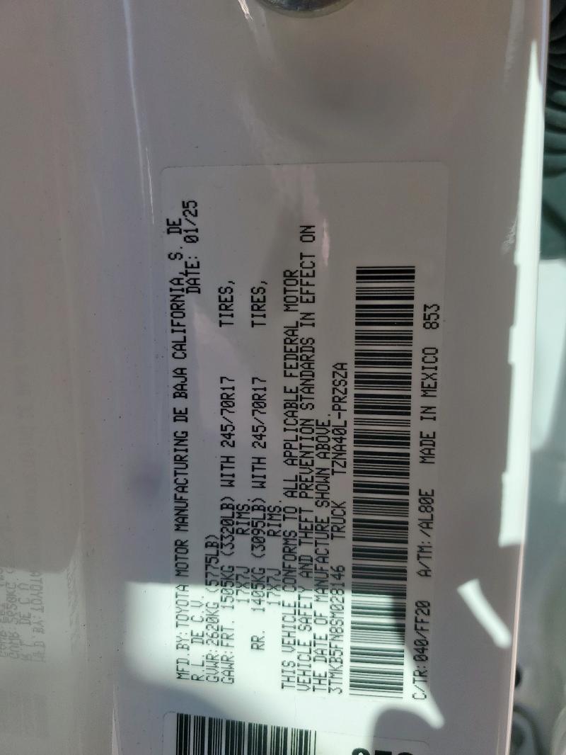 2025 TOYOTA TACOMA DOU #3296541361