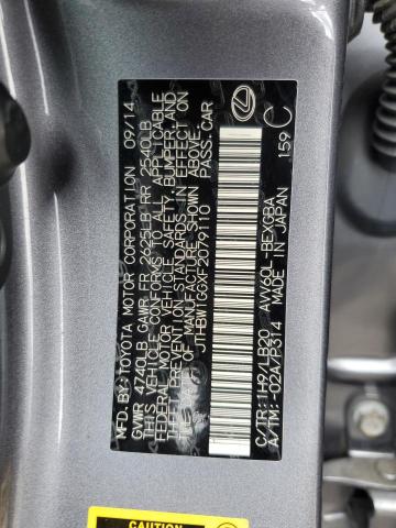 2015 LEXUS ES 300H JTHBW1GGXF2079110