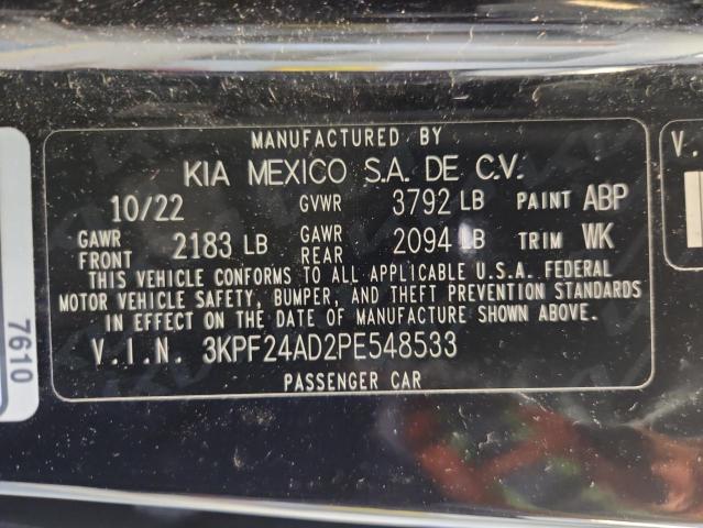 2023 KIA FORTE LX #3305426435