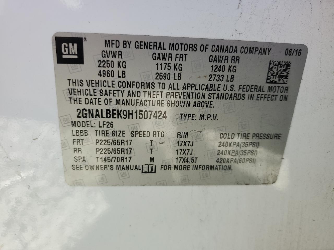 CHEVROLET EQUINOX LS