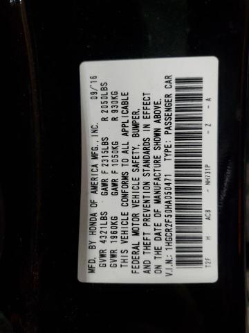 2017 HONDA ACCORD SPO - 1HGCR2F50HA050471