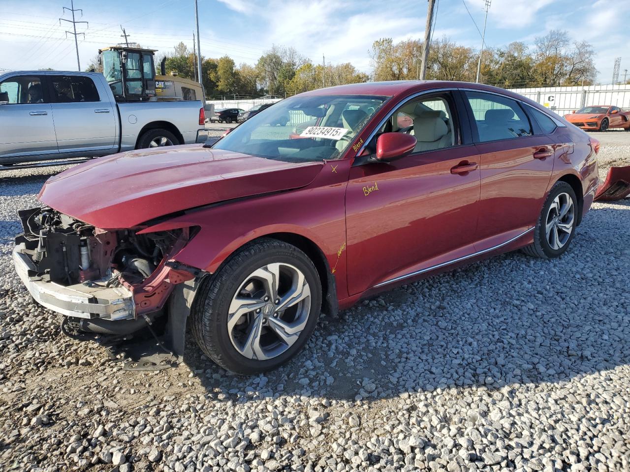 Lot #3303574935 2018 HONDA ACCORD EXL