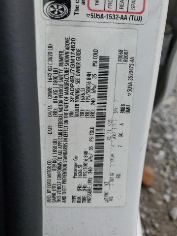 2016 FORD FIESTA SE #3305421470