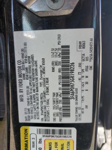 2016 FORD FUSION SE - 3FA6P0H75GR198226