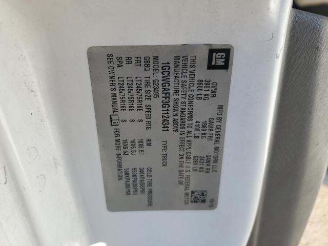 2016 CHEVROLET EXPRESS G2 - 1GCWGAFF3G1124341