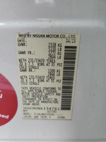 2019 NISSAN MURANO S #3296250503