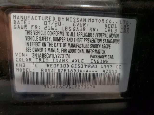 2020 NISSAN SENTRA SV - 3N1AB8CV1LY273174