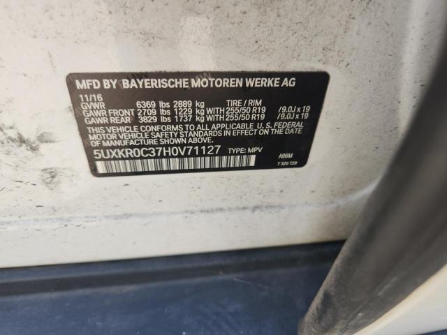 2017 BMW X5 XDRIVE3 5UXKR0C37H0V71127