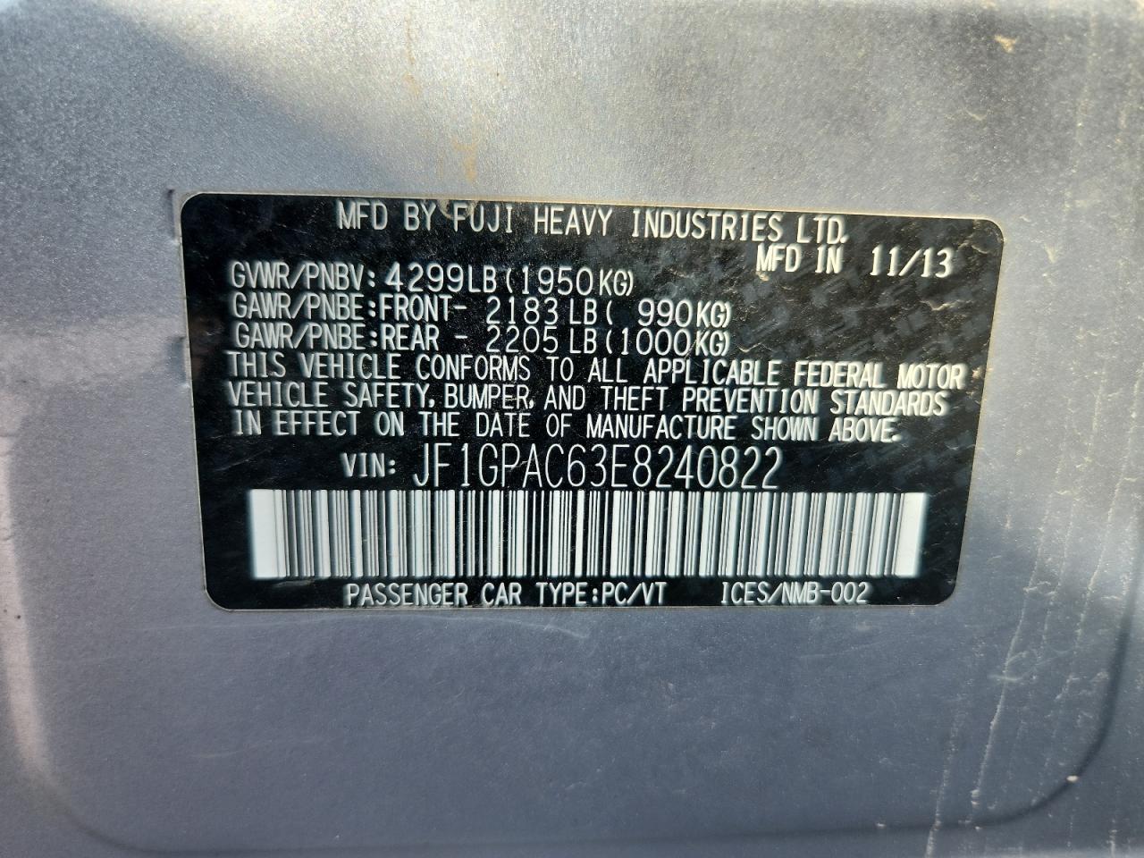 SUBARU IMPREZA PREMIUM