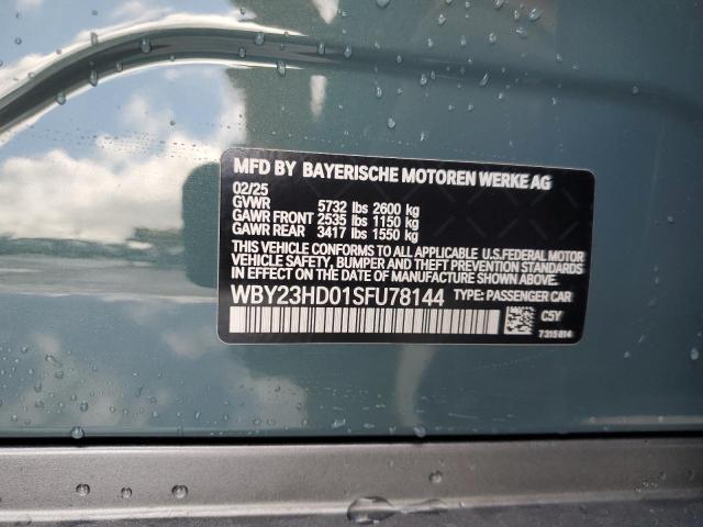 2025 BMW I4 EDRIVE WBY23HD01SFU78144