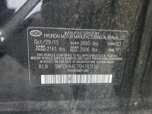 2016 HYUNDAI ELANTRA SE #3294538634