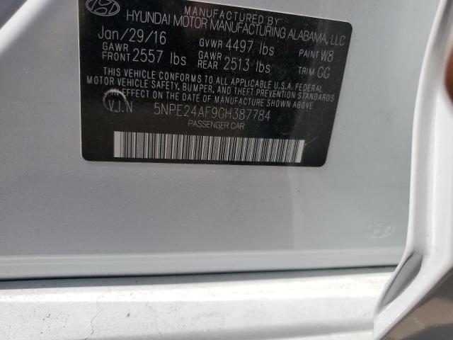 2016 HYUNDAI SONATA SE 5NPE24AF9GH387784