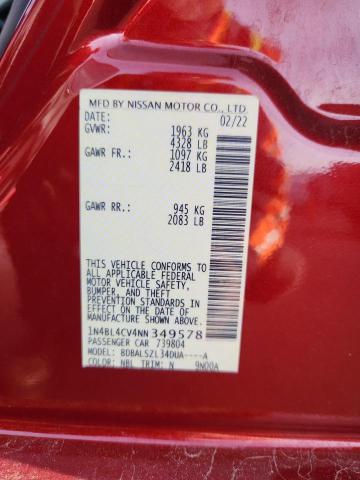 2022 NISSAN ALTIMA SR #3277340364