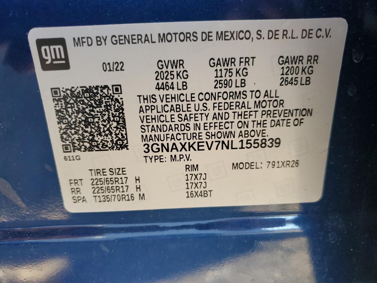 CHEVROLET EQUINOX LT