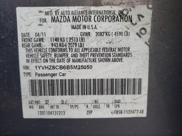 2011 MAZDA 6 S - 1YVHZ8CB6B5M25050