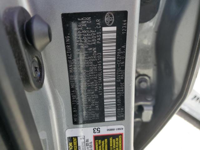 2020 TOYOTA CAMRY TRD 4T1KZ1AK6LU045103