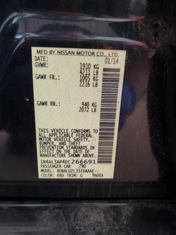 Lot #3308673256 2014 NISSAN ALTIMA 2.5