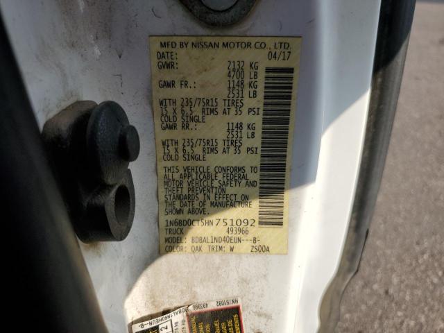 2017 NISSAN FRONTIER S 1N6BD0CT5HN751092