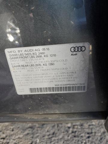 2017 AUDI Q5 PREMIUM - WA1C2AFP5HA001906