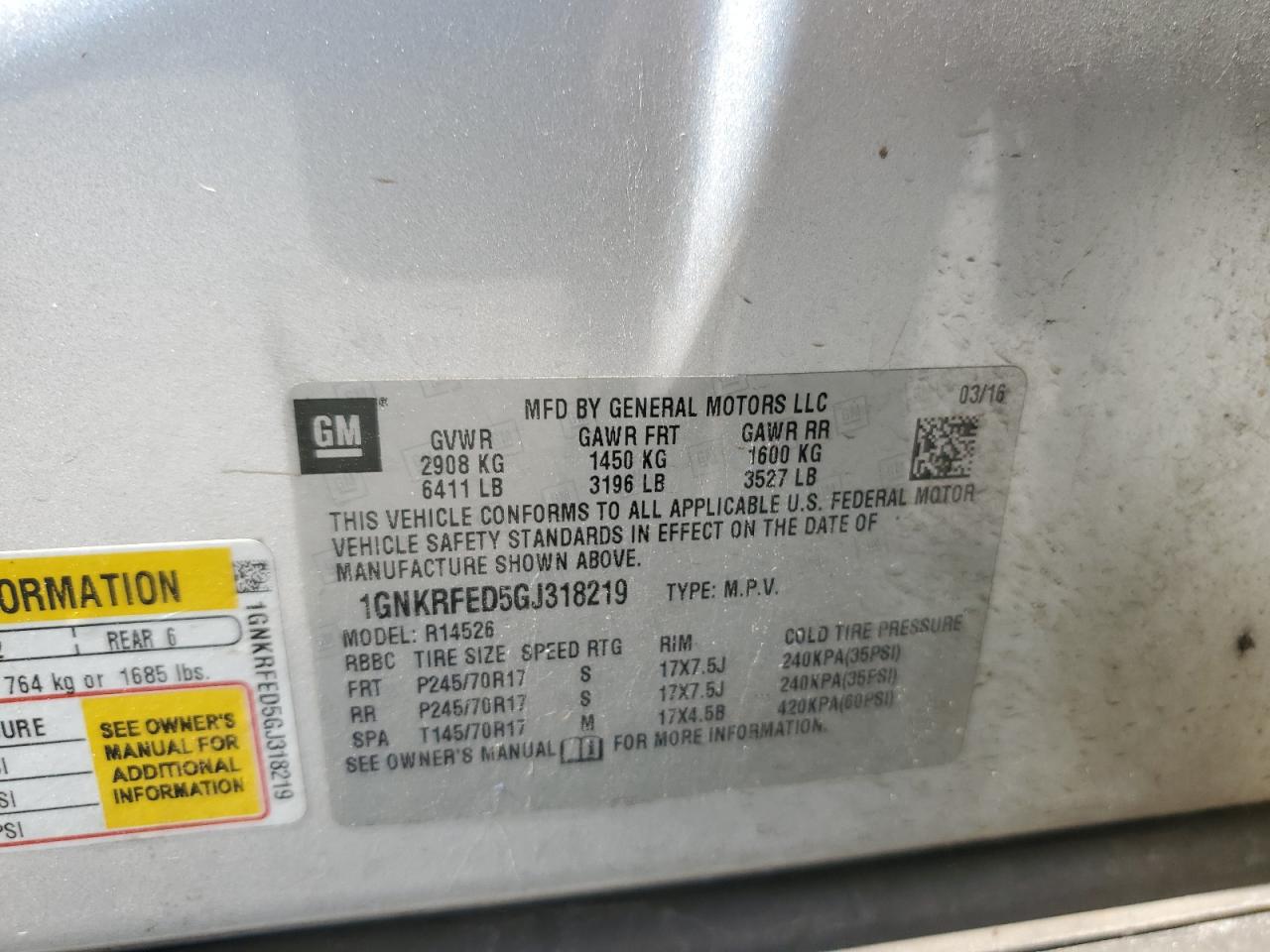 CHEVROLET TRAVERSE LS