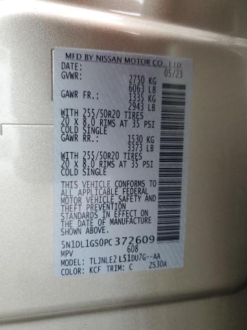 2023 INFINITI QX60 SENSO 5N1DL1GS0PC372609