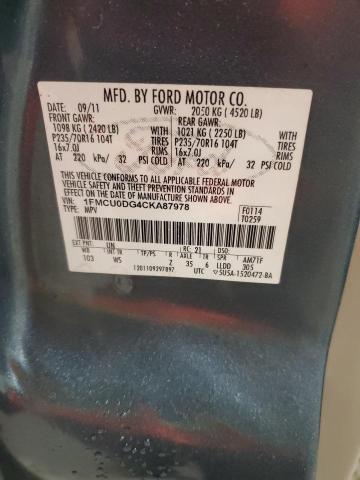 2012 FORD ESCAPE XLT #3286773911