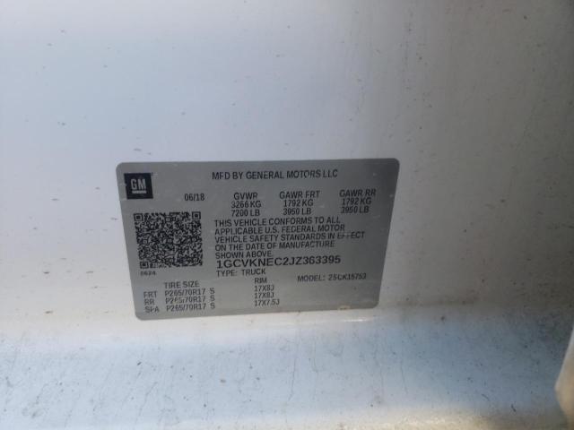 2018 CHEVROLET SILVERADO 1GCVKNEC2JZ363395