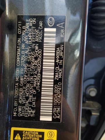 2011 LEXUS CT 200 - JTHKD5BH4B2035630