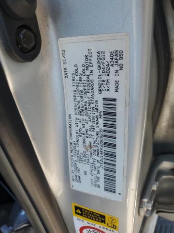 2003 TOYOTA 4RUNNER SR #3296310409